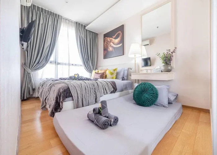 شقة Private 2 Bath&bed•freeshuttlebts•empheremalls بانكوك